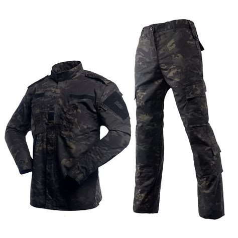 Multicam Black Camouflage Hunting Clothes Army Military Tactical