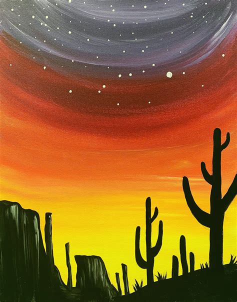 Desert Sunset Swirlz Art Studio