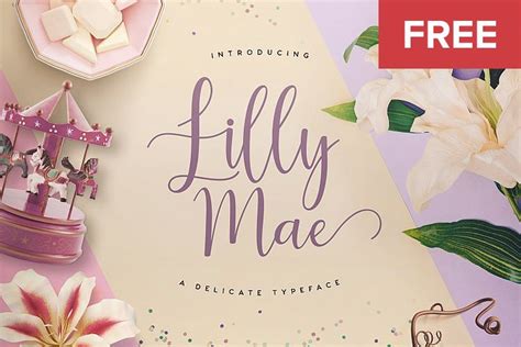 Lilly Mae Is A Swirly Modern Calligraphy Style Typeface Bought To You