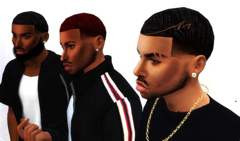 Deep Waves Sims Hair Male Sims Hair Sims Black Hair