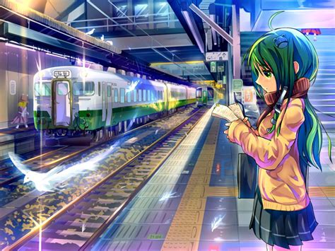 Transpress Nz Japanese Manga Anime Commuter Train And Girl Art
