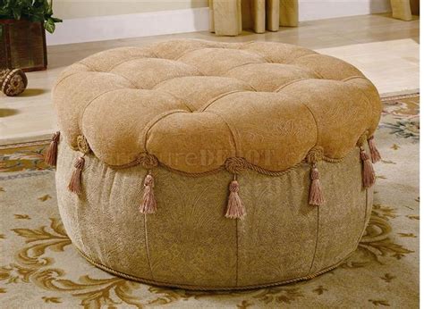 Shop for round ottoman coffee table online at target. Plush Fabric Round Ottoman w/Rope & Tassel Decorative Trim