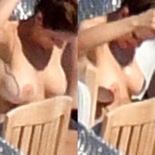 Katharine McPhee Topless Nude Sunbathing