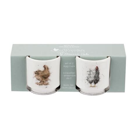 Wrendale Egg Cups Set Of 2 Chickens Home And Tableware Polhill