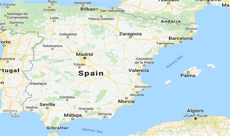 Mapa Da Espanha Europa Destinos