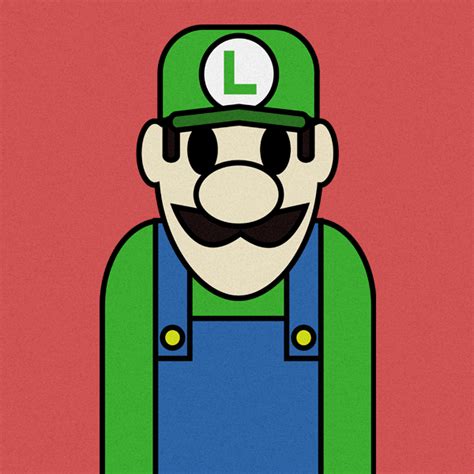 Luigi Illustration Pixelstolife