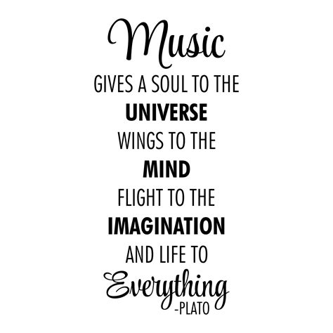Music Is Life To Everything Wall Quotes Decal