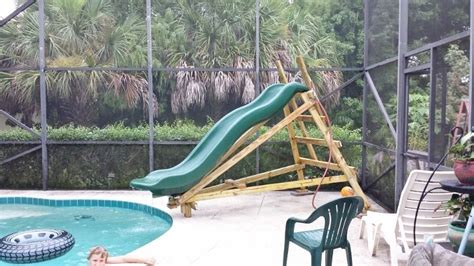 Do it yourself pool slide. Homemade Pool Slide | Diy swimming pool, Swimming pool ...