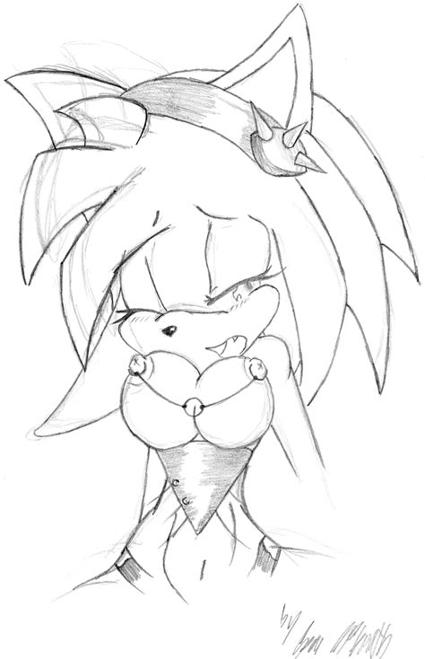 Rule 34 Amy Rose Anthro Blush Breasts Female Female Only Furry Furry Only Large Breasts