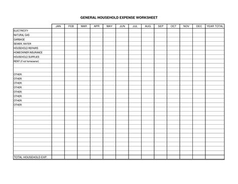 8 Best Images Of Free Printable Business Expense Worksheets Free