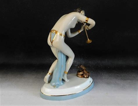 Rare Royal Dux Art Deco Figurine The Snake Charmer Free Uk Etsy