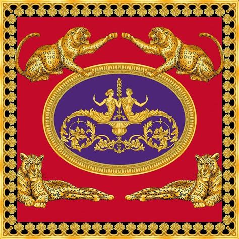 Classic Versace motifs, rich colors and opulent gold details make the