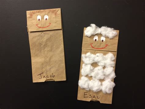 Jacob And Esau Puppets For Sunday School Crafts