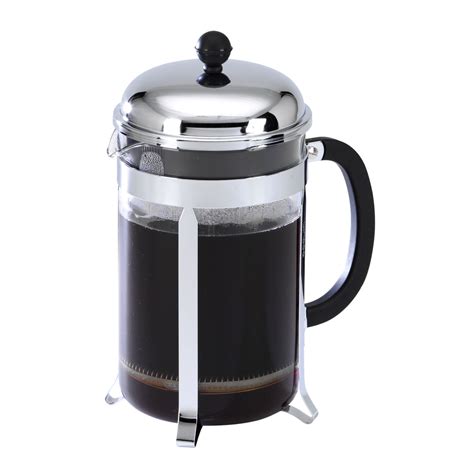 Bodum Chambord 3 Cup Glass French Press Stainless Steel Coffee Tea