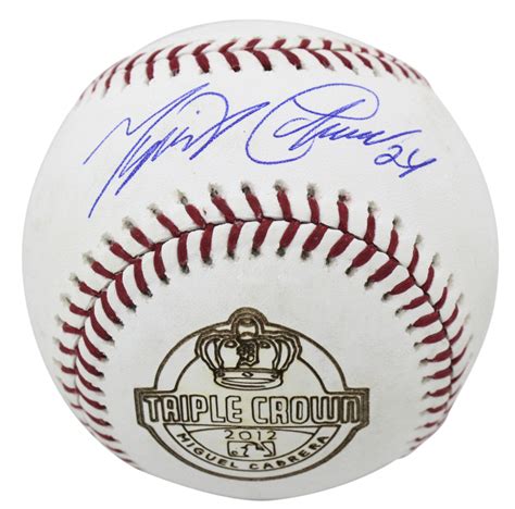 2019 17u waya fall tournament champions. Miguel Cabrera Signed 2012 Triple Crown Logo Baseball (JSA ...