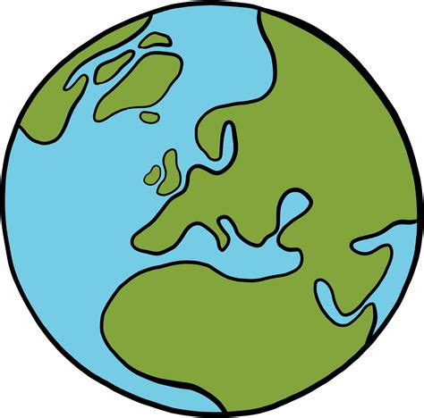Earth Doodle Freehand Drawing 15715296 Png