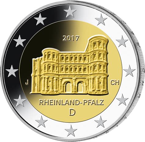 2 Euro Münze Rheinland Pfalz 2017 Münzen Günstigerde