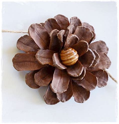 Pine Cone Flowerslove This Is Such A Pretty Diy I Love That This