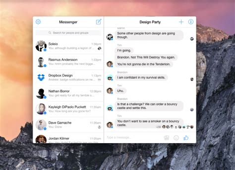 It will be nice to add touch bar. Facebook Messenger unofficially available as OS X app