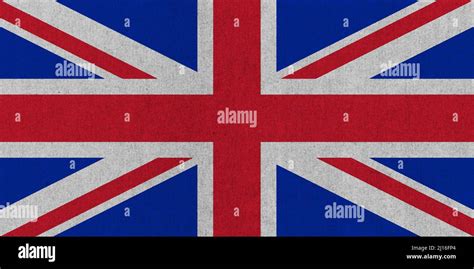 National Flag Of The United Kingdom Uk Aka Union Jack With Texturised
