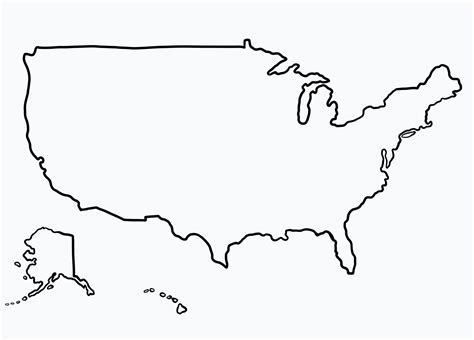 United States Map Line Drawing Us Map Line Drawing At Paintingvalley Sexiz Pix