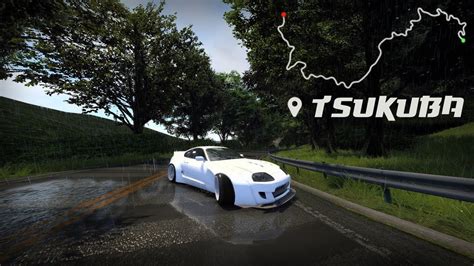 Supra Tsukuba Uphill In The Rain Assetto Corsa Steering Wheel Drift