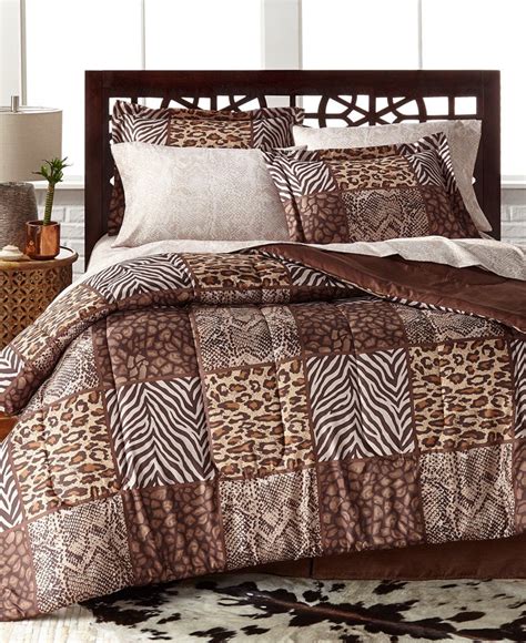 Leopard Zebra Safari Wild Cats Animal Print Twin Comforter Set 6