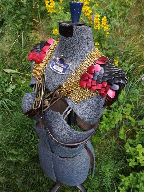 Made To Order Scale And Chainmail Pauldrons With Custom Etsy Canada