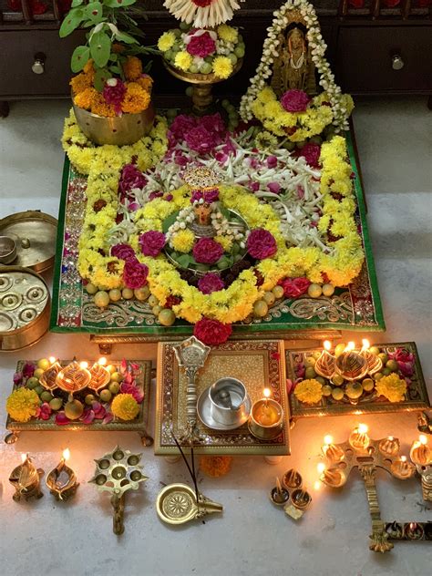 Pin By Haneeshaa Pericherla On Varalakshmi Puja Decoration Goddess
