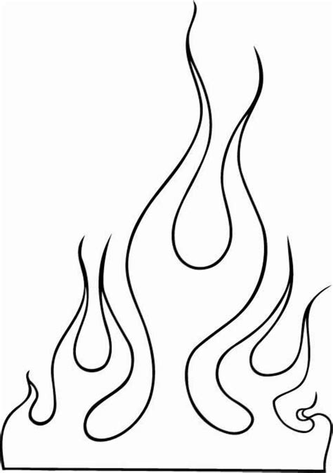 Download High Quality Flame Clipart Stencil Transparent Png Images