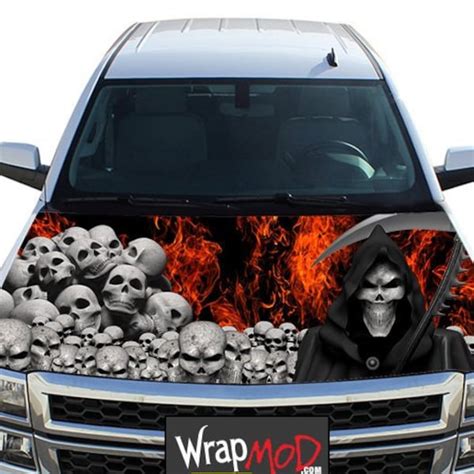 Grim Reaper Car Wrap For Father Etsy