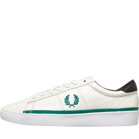 Buy Fred Perry Mens Spencer Leather Trainers Porcelain
