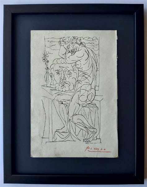 Sold Price PABLO PICASSO DRAWING SIGNED Invalid Date CET