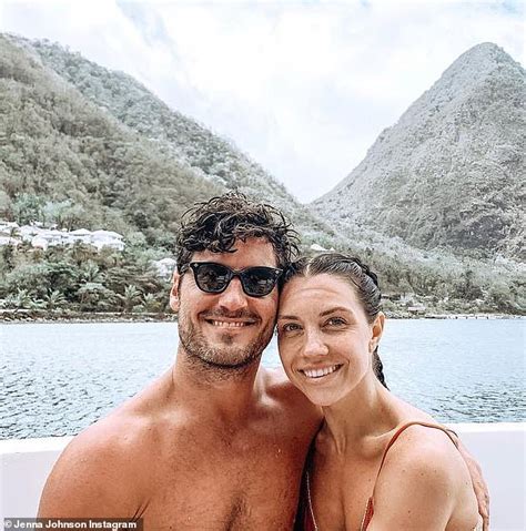 Jenna Johnson Of Dancing With The Stars Poses In A White Bikini During Honeymoon Daily Mail Online
