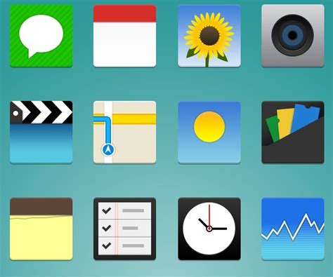 Free Flat Iphone App Icon Pack Psd Included Titanui