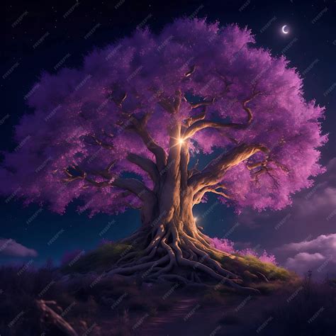 Premium Ai Image Magical Tree Ai Generated