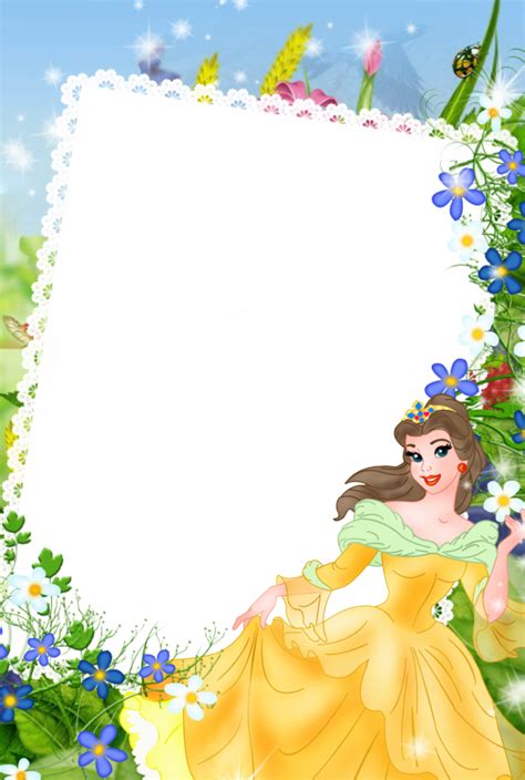 Disney Princess All Together And Alone Free Printable Photo Frames