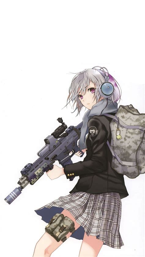 68 Anime Girl With Gun Wallpaper Iphone Foto Gratis Terbaru Postsid