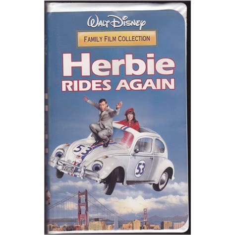 Disneys Herbie Rides Again Vhs Tape