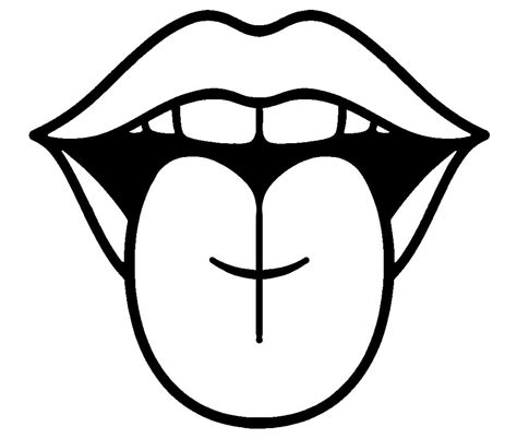 mouth and tongue coloring pages coloringlib