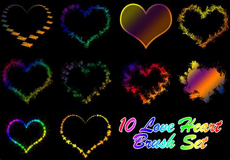 Love Heart Brush Free Photoshop Brushes At Brusheezy