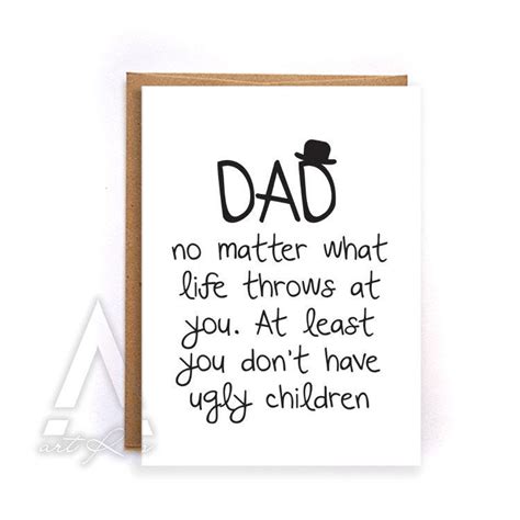 A mother needs a father to raise their kids in happiness and harmony. Fathers day card from kids fathers day card funny by artRuss