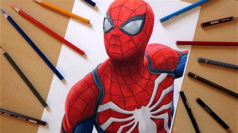 Speed Drawing Spider Man Playstation 4 Game Youtube