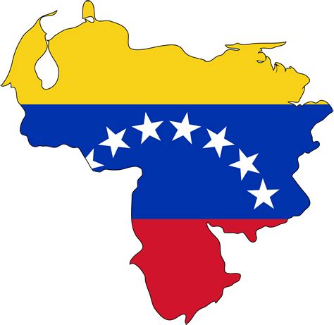 Venezuela Flag Map Mapsofnet