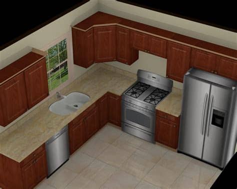 Alibaba.com offers 2,087 interior design small kitchens products. Kitchen: Great 10x10 3D Kitchen Design With Brown Cabinet ...