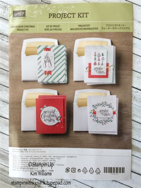 Stampin Up Watercolor Christmas Card Kit Stampin With Kjoyink