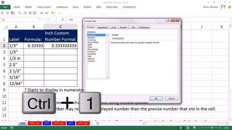 Excel Magic Trick 1069 Displaying Decimal And Fractional Inches In