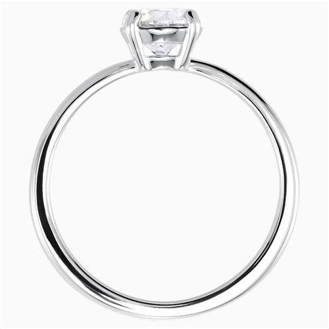 Attract Ring White Rhodium Plated