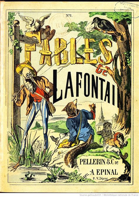 an old book cover with the title tales of lafontai