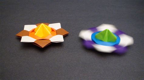 How To Make A Paper Spinning Top Modular Action Origami Tcgames Hd